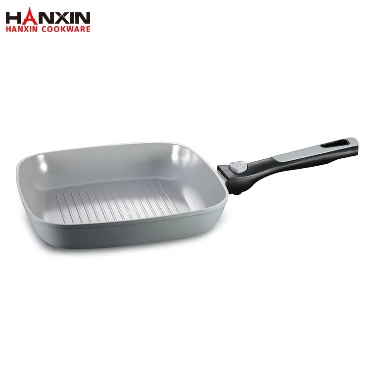 Smidd keramisk grillpanna i aluminium