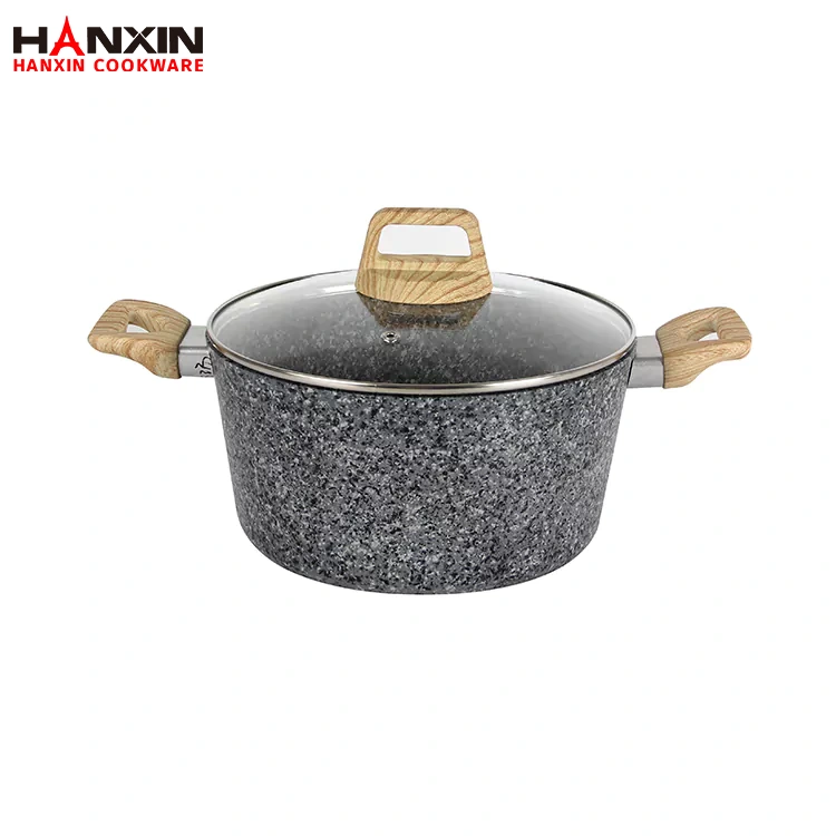 Aluminium non-stick granitbeläggningsgryta
