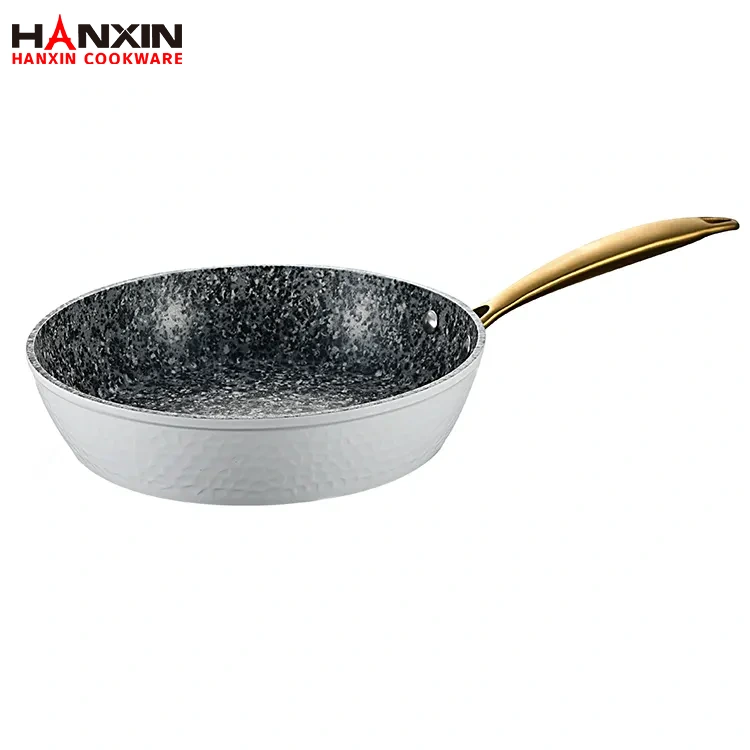 Aluminium non-stick granitbeläggning friteringspanna