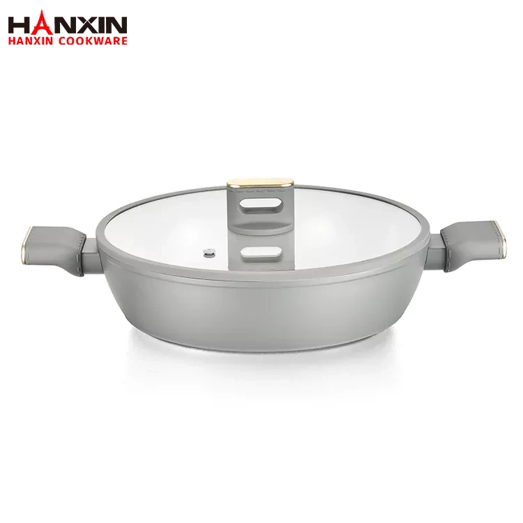 Aluminium non-stick granitbeläggning stekpanna