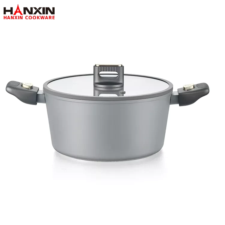 Aluminium non-stick holländsk ugn med induktionsbotten