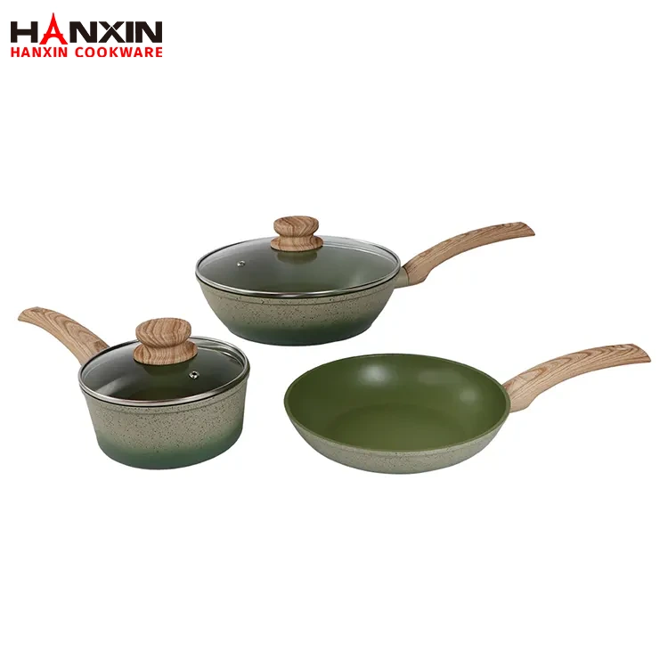 Aluminium non-stick induktionsbotten köksutrustning set