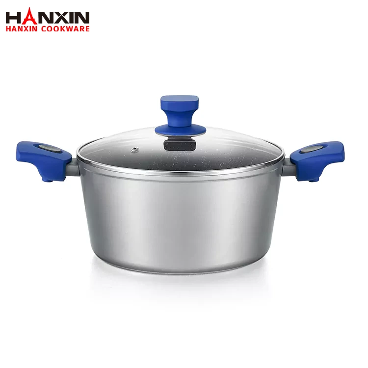 Aluminium non-stick marmorbeläggningsgryta