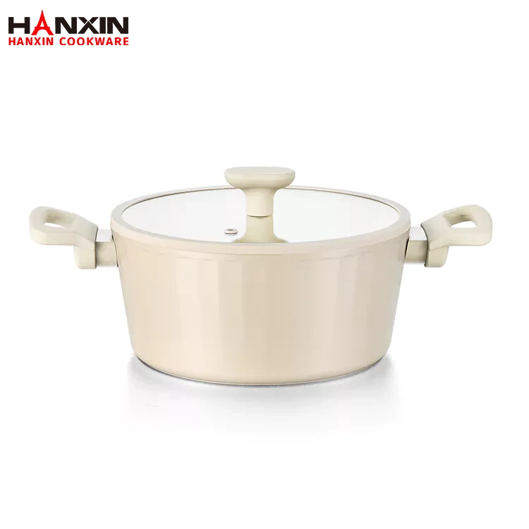 Aluminium non-stick marmorbeläggning holländsk ugn