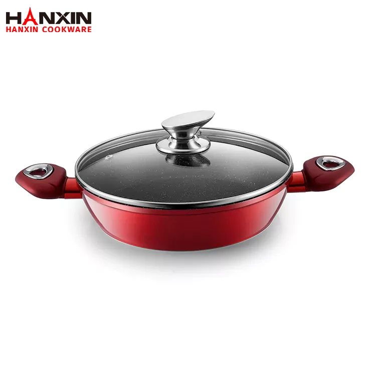 Aluminium Non-Stick Marmor Beläggning Saute Pan