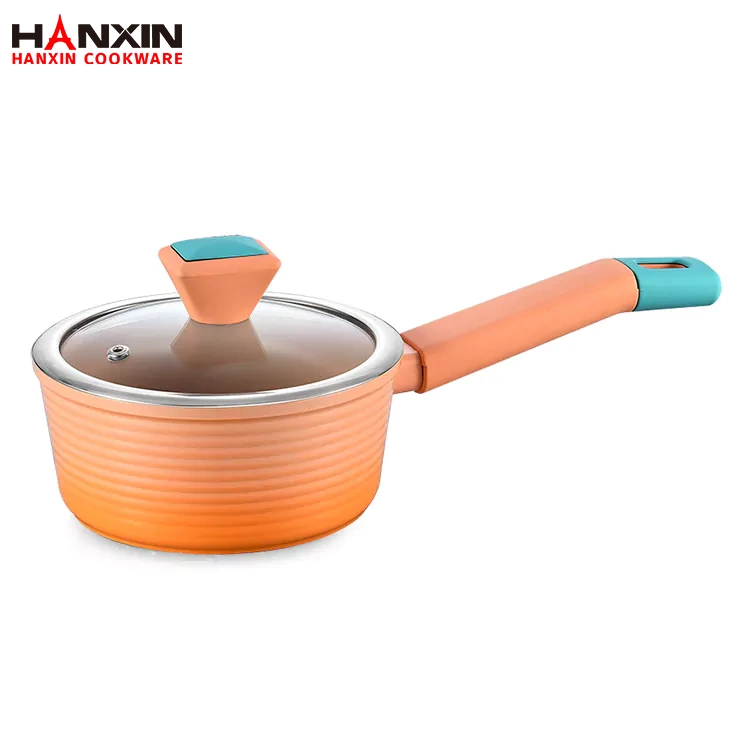 Aluminum Ceramic Marble Coating Sauce Pan